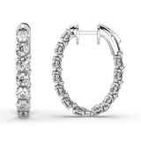 Lab Grown Diamond Hoop Earrings 