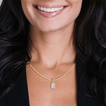 Lab Grown Diamond Pendant Necklace 