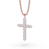 Lab Grown Diamond Cross Necklace 