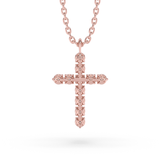 Lab Grown Diamond Cross Necklace 