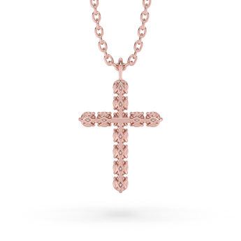 Lab Grown Diamond Cross Necklace 