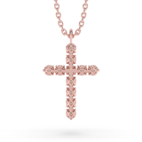 Lab Grown Diamond Cross Necklace 