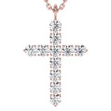 Lab Grown Diamond Cross Necklace 