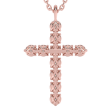 Lab Grown Diamond Cross Necklace 
