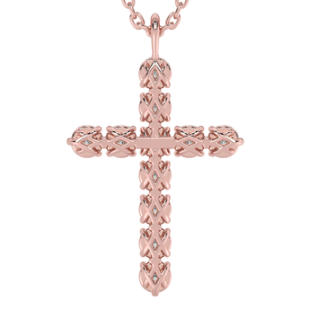 Lab Grown Diamond Cross Necklace 