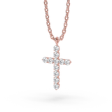 Lab Grown Diamond Cross Necklace 