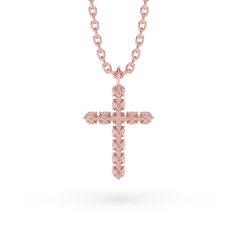 Lab Grown Diamond Cross Necklace 