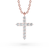 Lab Grown Diamond Cross Necklace 