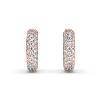 Lab Grown Diamond Hoop Earrings 