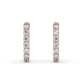 Lab Grown Diamond Hoop Earrings 