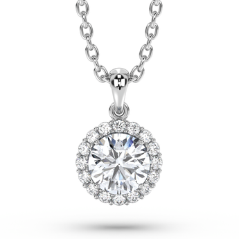 Lab Grown Diamond Pendant Necklace 