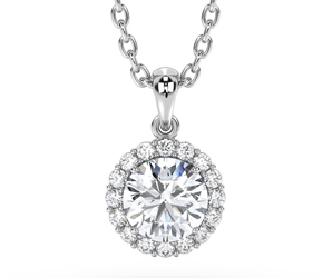 Lab Grown Diamond Pendant Necklace 