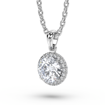 Lab Grown Diamond Pendant Necklace 