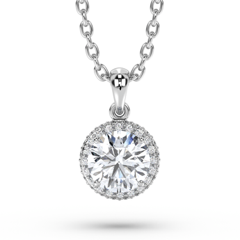Lab Grown Diamond Pendant Necklace 