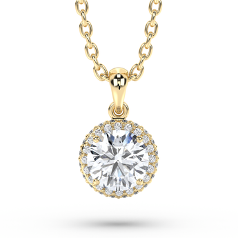 Lab Grown Diamond Pendant Necklace 