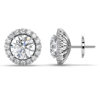 Lab Grown Diamond Stud Earrings 