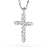 Lab Grown Diamond Cross Necklace 