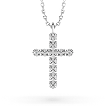 Lab Grown Diamond Cross Necklace 
