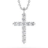 Lab Grown Diamond Cross Necklace 
