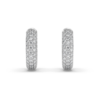 Lab Grown Diamond Hoop Earrings 