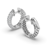 Lab Grown Diamond Hoop Earrings 