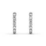 Lab Grown Diamond Hoop Earrings 
