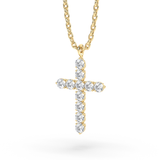 Lab Grown Diamond Cross Necklace 