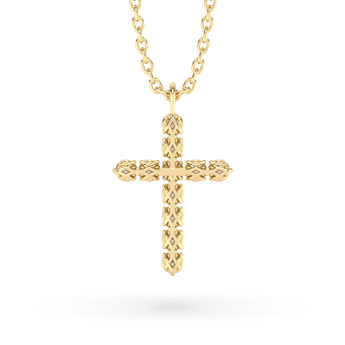 Lab Grown Diamond Cross Necklace 