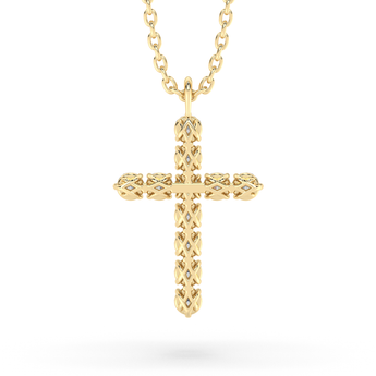 Lab Grown Diamond Cross Necklace 
