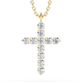 Lab Grown Diamond Cross Necklace 