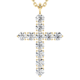 Lab Grown Diamond Cross Necklace 