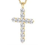Lab Grown Diamond Cross Necklace 