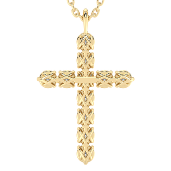 Lab Grown Diamond Cross Necklace 