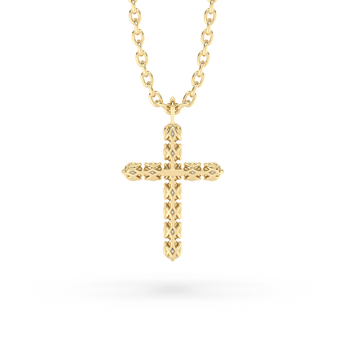 Lab Grown Diamond Cross Necklace 