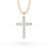 Lab Grown Diamond Cross Necklace 