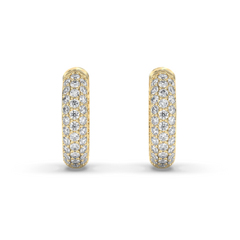 Lab Grown Diamond Hoop Earrings 