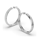 Lab Grown Diamond Hoop Earrings 