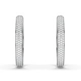 Lab Grown Diamond Hoop Earrings 