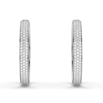 Lab Grown Diamond Hoop Earrings 