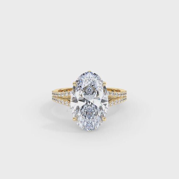 Lab Grown Diamond Engagement Ring "Firenze" #color_yellow-gold