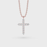 Lab Grown Diamond Cross Necklace 