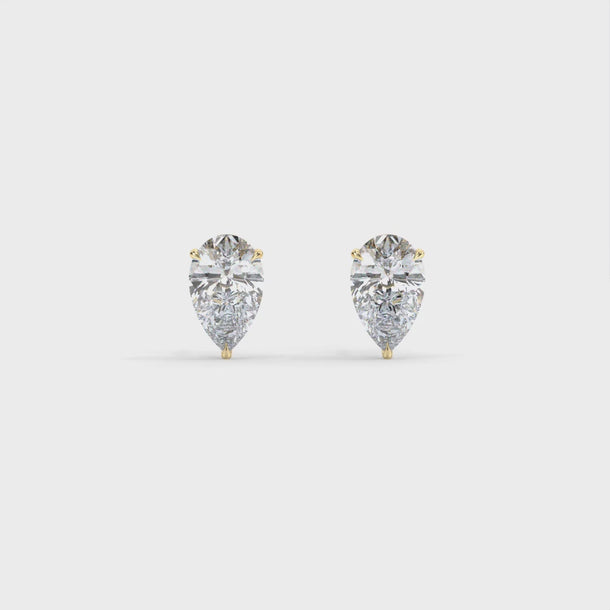 Lab Grown Diamond Stud Earrings "Isla" #color_yellow-gold