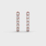 Lab Grown Diamond Hoop Earrings 