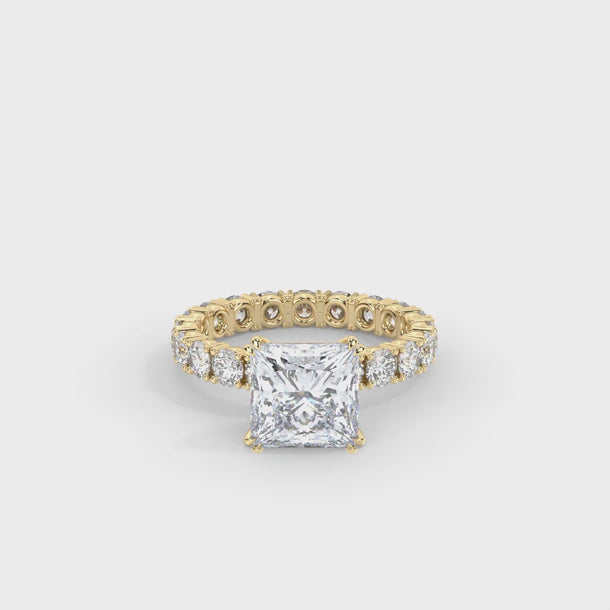 Lab Grown Diamond Engagement Ring "Amira" #color_yellow-gold