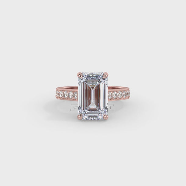 Lab Grown Diamond Engagement Ring "Beatrix" #color_rose-gold