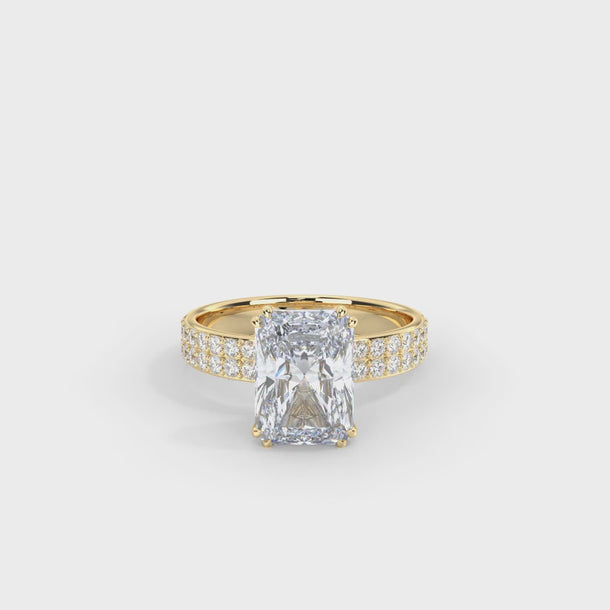 Lab Grown Diamond Engagement Ring "Marquee" #color_yellow-gold