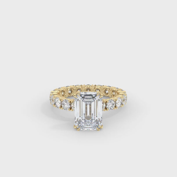 Lab Grown Diamond Engagement Ring "Minerva" #color_yellow-gold