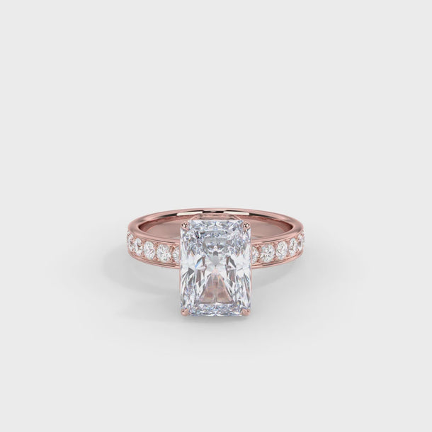 Lab Grown Diamond Engagement Ring "Vivienne" #color_rose-gold