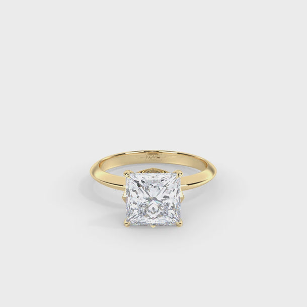 Lab Grown Diamond Engagement Ring "Zara" #color_yellow-gold