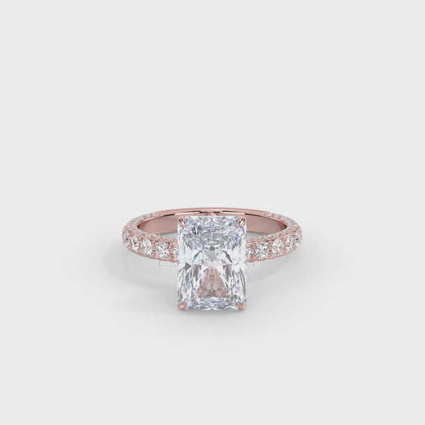 Lab Grown Diamond Engagement Ring "Adelle" #color_rose-gold